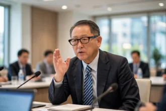 Richard Peery and Akio Toyoda