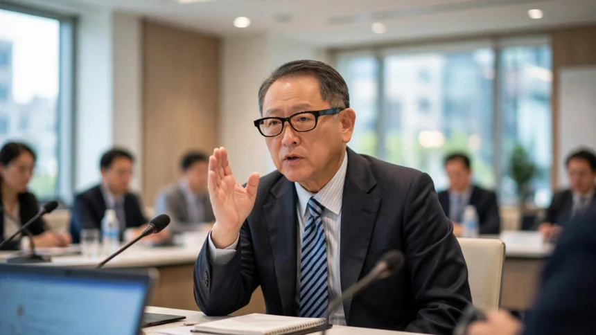 Richard Peery and Akio Toyoda